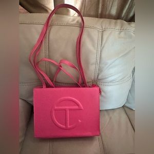 100% Authentic Telfar Bubblegum Pink Medium Bag